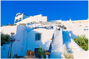 greek church in santorini island greece