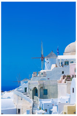 greek church in santorini greece