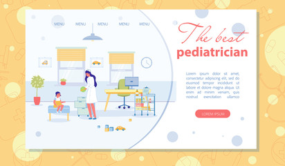 Best Pediatrician Landing Page with Copy Space