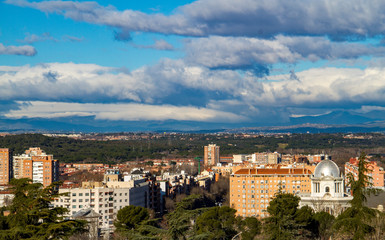 Fototapeta na wymiar Madrid skyline , Europe, Spain , city 