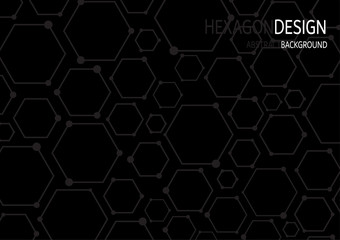 Abstract hexagon or digital technology background. Vector design for tecnology