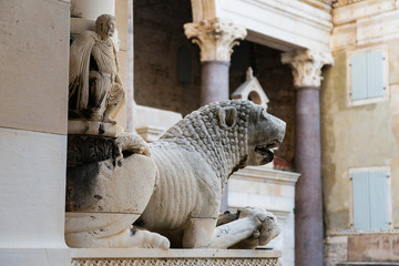 Lion at Diocletian Palace, Split - Croatia