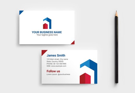 Real Estate Business Card Layout