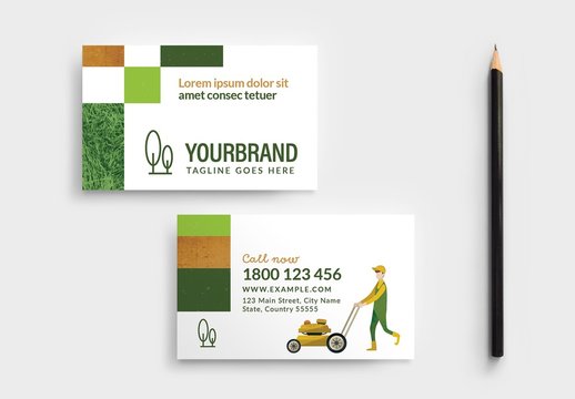 Gardener Business Card Layout
