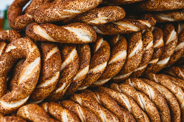 Traditional turkish bagels
