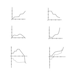 Hand drawn graph doodle for marketing design. Information design. Investment icon set. Hand drawing. Business presentation. Money vector icon. Vector abstract graphic design. Abstract shape.