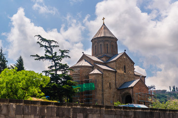 Fototapeta na wymiar Beautiful church in the Old Town of Tbilisi. 