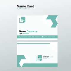 Pink coral  name card, modern, black business card design.