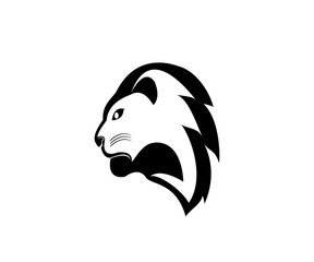 lion head logo vector design