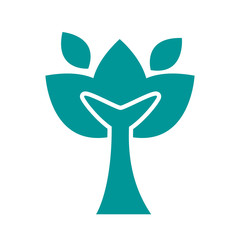 tree plant forest silhouette style icon