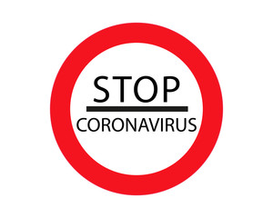 Stop coronavirus. Pandemic medical concept with dangerous cells.Vector illustration