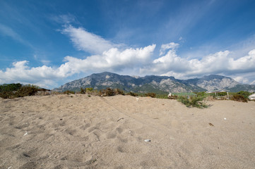 The coast of Mediterranean sea