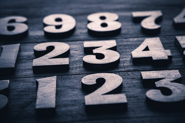 Background of numbers. from zero to nine. Numbers texture. Finance data concept. Mathematic....