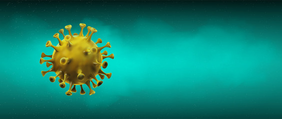 Novel coronavirus in China (2019-nCoV), 3D vector illustration background 