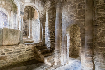 Lena, Spain. The Church of Santa Cristina de Lena, a Roman Catholic pre-Rromanesque temple in Asturias. A World Heritage Site since 1985