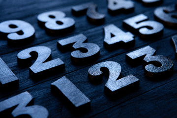 Background of numbers. from zero to nine. Numbers texture. Finance data concept. Mathematic....