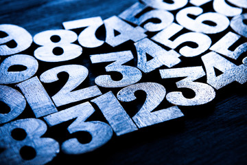 Background of numbers. from zero to nine. Numbers texture. Finance data concept. Mathematic....