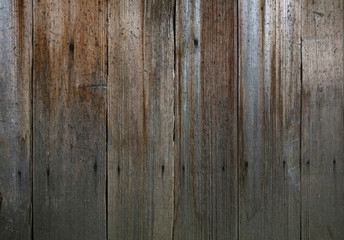 Fototapeta premium Vintage wooden panel with vertical planks and gaps