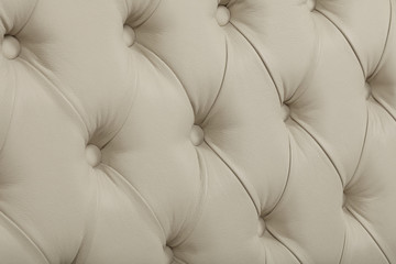Beige leather capitone background texture
