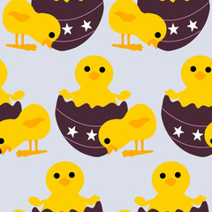 purple egg and pattern, seamless pattern