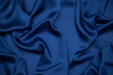 blue color draped fabric background