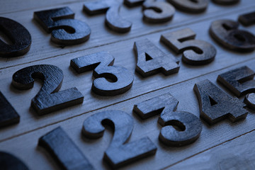 Background of numbers. from zero to nine. Numbers texture. Finance data concept. Mathematic. Seamless pattern with numbers. financial crisis concept. Business success. 