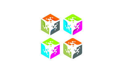 box icon logo symbol technology vector