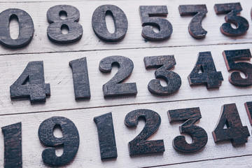 Background of numbers. from zero to nine. Numbers texture. Finance data concept. Mathematic....