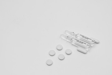 COVID 19 Coronavirus Vaccine and syringe injection It use for prevention, immunization and treatment from COVID-19