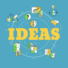 Obraz premium Creative idea and innovation concept