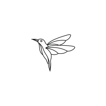 recommend clip art: bird logo hipster vintage retro vector line outline monoline art icon