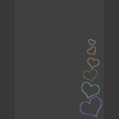 abstract background with hearts