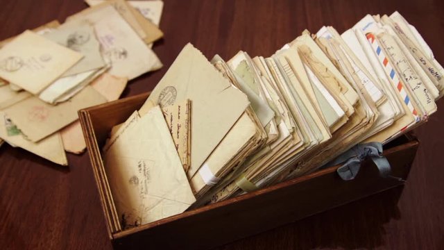 Old postal paper mails