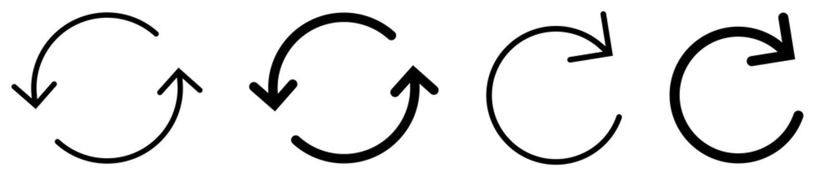 Arrow rotation circle. Vector illustration
