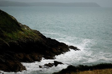 Fototapeta na wymiar Paysage sombre océan