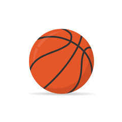 Fototapeta premium basketball ball isolated on white background.