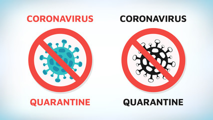 Obraz premium Coronavirus. Chinese coronavirus outbreak. Stop coronavirus. Coronavirus wuhan sars illness. Antibacterial sign set. Bacteria kill symbol. Control infection. Germ kill. Infection icon. Coat isolated.
