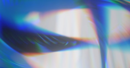  abstract dynamic blue background in the form of aberration and glare from glass and crystal