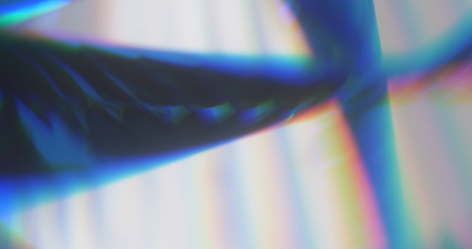  abstract dynamic blue background in the form of aberration and glare from glass and crystal