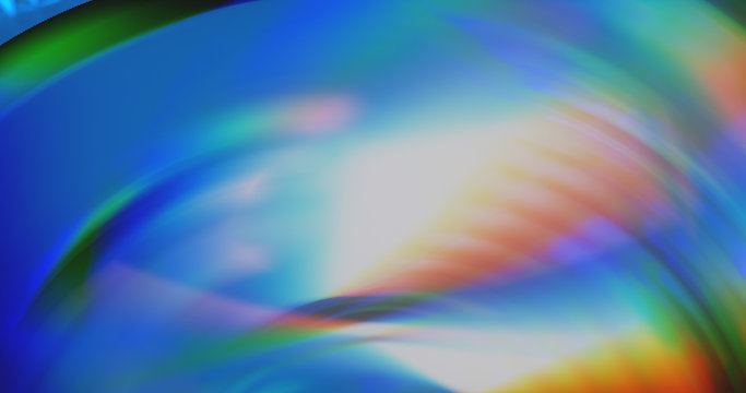  abstract dynamic blue background in the form of aberration and glare from glass and crystal