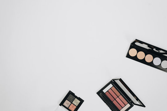 Many professional cosmetics for make up
