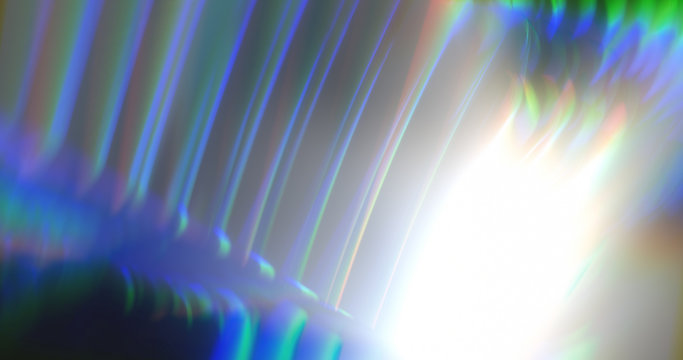  abstract dynamic blue background in the form of aberration and glare from glass and crystal