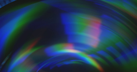  abstract dynamic blue background in the form of aberration and glare from glass and crystal