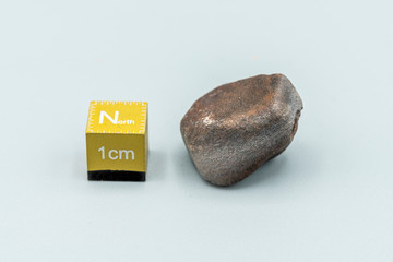 Chondrite Meteorite L6W2 Type isolated, piece of rock formed as an asteroid in the universe at during Solar System creation. The meteorite comes from an asteroid fall impacting Earth at Atacama Desert