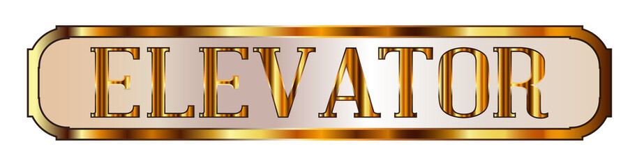 Old Style Elevator Sign © Al