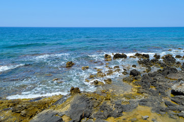 Fototapeta na wymiar Sissi coast in Crete