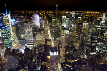 Fototapeta na wymiar New york city at night