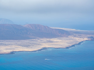 Landscape on island La Grasiosa, Canary Islands