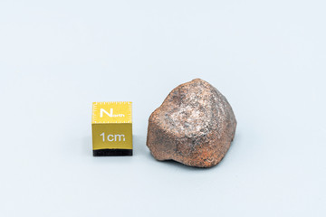 Chondrite Meteorite L6W2 Type isolated, piece of rock formed as an asteroid in the universe at during Solar System creation. The meteorite comes from an asteroid fall impacting Earth at Atacama Desert