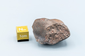 Chondrite Meteorite L6W2 Type isolated, piece of rock formed as an asteroid in the universe at during Solar System creation. The meteorite comes from an asteroid fall impacting Earth at Atacama Desert